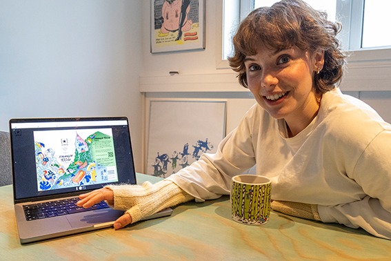 DESIGN OG SMAK: Sjefdesigner Maria Jørgensens sier bryggeriet har ambisjoner også for designet.